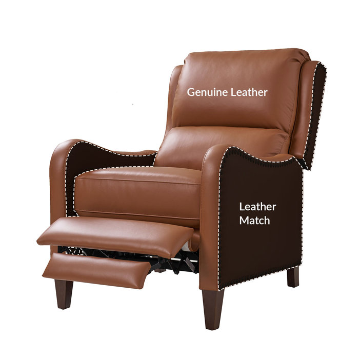Red Barrel Studio® Bipasha Leather Recliner & Reviews Wayfair